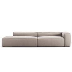 Decotique - Grand 3-sitssoffa Öppet Avslut Vänster Minetyg - Sandshell Beige