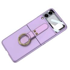 Phone Case for Samsung Galaxy Z Flip 3 Built in Screen Protector Phone Back Cover with Kickstand
