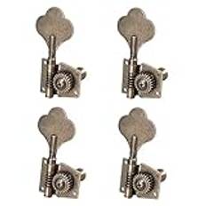 MABSSI Gitarr Vintage Bas Guitar Tuning Key Pegs Machine Heads Tuners 4R för 4 Strings Bass Brons