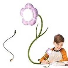 Flower Lamp, LED Desk Lamp Table Light, Adjustable 3 Levels Touch Night Light, USB Flower Lamp, Rechargeable Desk Lamp With Touch Sensor, Bedside Lamp For Reading, Learning