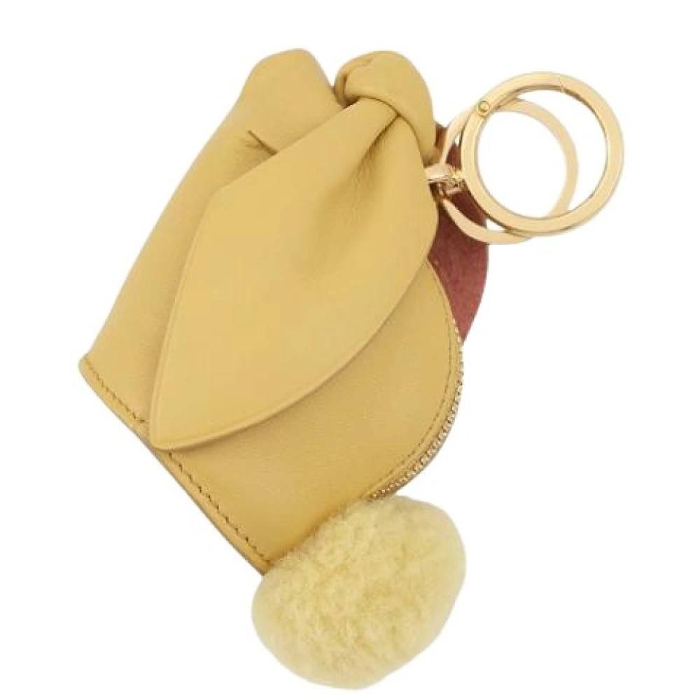 Loewe Pre-owned Pre-owned Handbag Pouch - Vintage - Dame - Gul - ONE SIZE - Læder