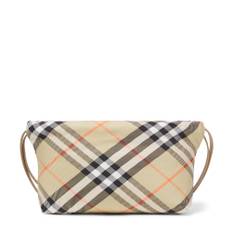 Burberry Kids Burberry Check canvas pouch - beige