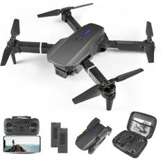 Gerbala drönare, RC drönare med kamera 4K HD för barn, WiFi FPV-drönare för nybörjare, RC quadcopter med 2 batterier gravitationssensor flip-läge enknapps-start/landning en knapp backgång