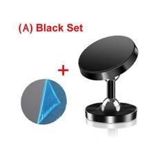 (A-Double Magnetic) Ny dobbeltsidet stærk magnet bilholder Beslag Montering Dobbelt magnetisk telefonholder
