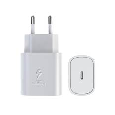 Hurtigoplader 45W til Samsung USB-C med 1 meter datakabel + ladehoved hvid 45W