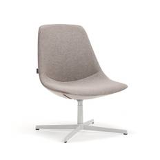 Fåtölj LANGLEY, vit/taupe