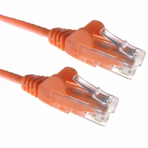 Zexum Orange RJ45 Cat5e High Quality 24AWG Stranded Snagless UTP Ethernet Network LAN Patch Cable - 15 Meter
