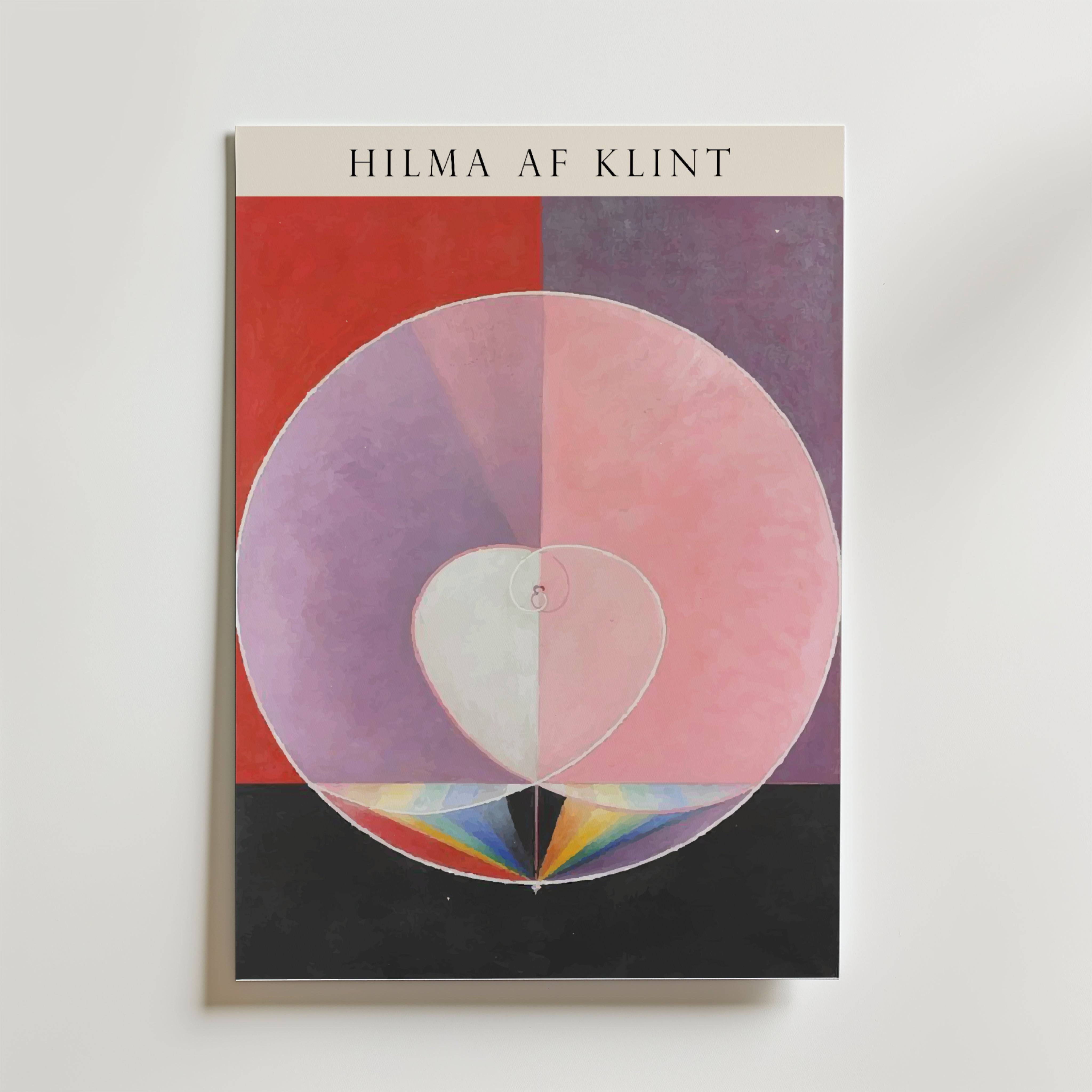 Hilma af Klint The Heart of Duality Poster - Fine Art Poster 70x100 cm