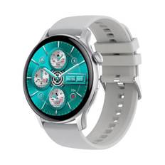 HK85 Smartwatch. Rund 1.43" AMOLED HD Touch Screen. Silver.