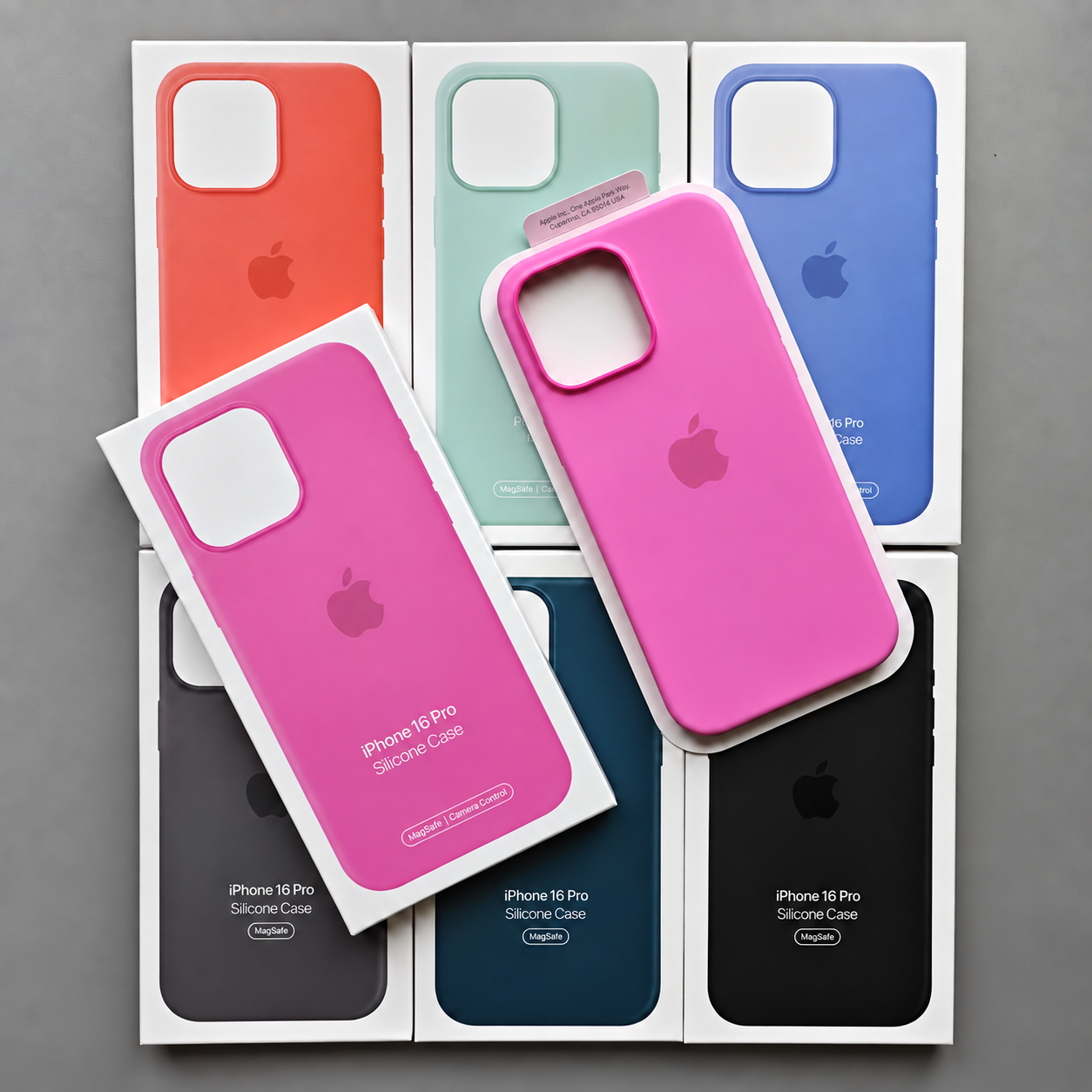 Official Apple Liquid Silicone Magnetic Case For iPhone 16 Pro 16 Plus 16 Pro Max MagSafe Wireless Charging Protective Cover