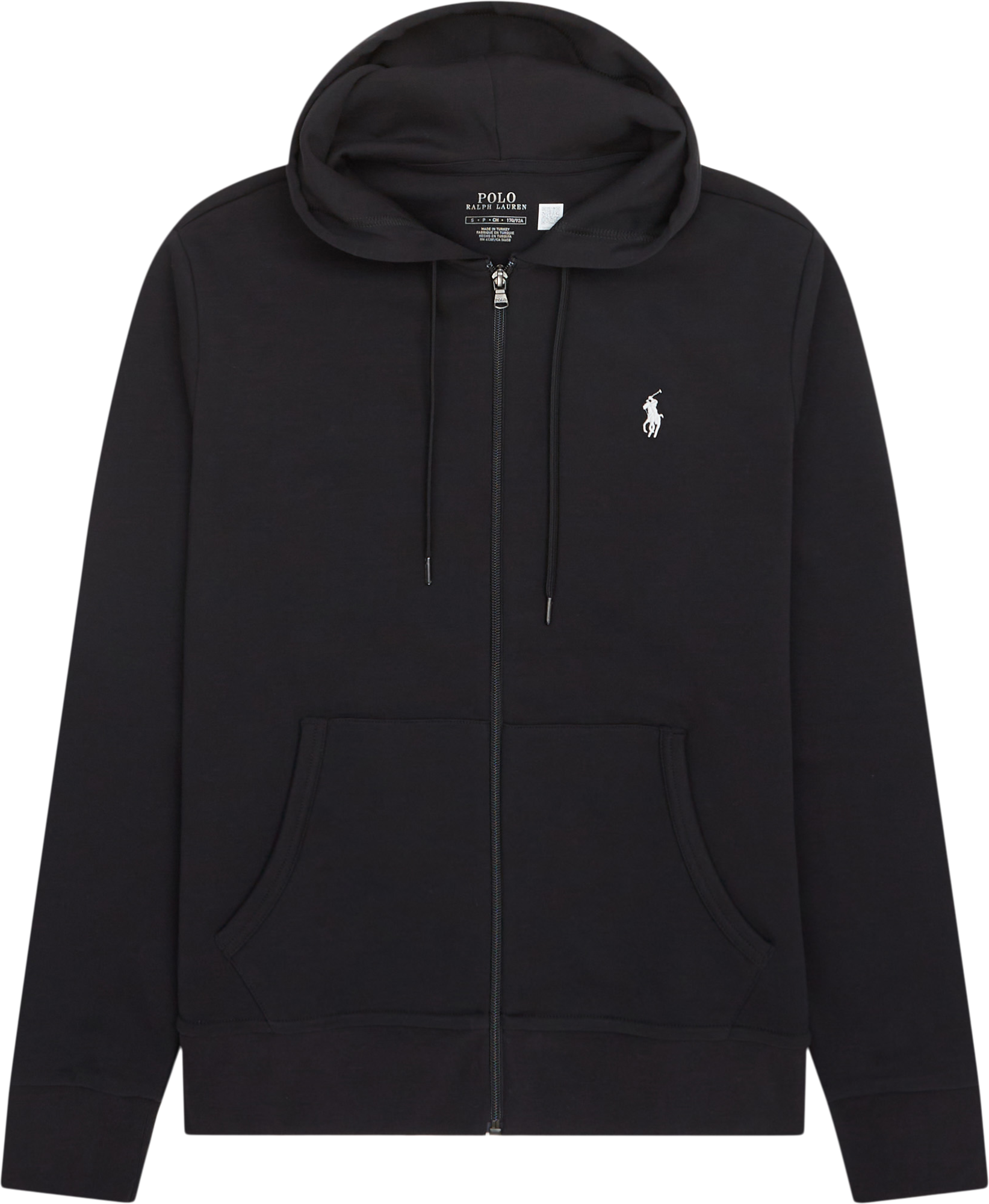 Polo Ralph Lauren Herre Double Knit Zip Hoodie Regular fit - Sort - L.