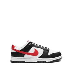 Nike - Dunk Low Retro Red Swoosh Panda sneakers - unisex - läder/gummi/Tyg - 7.5 - Svart