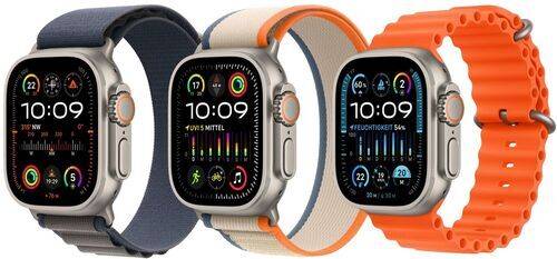 Apple Watch Ultra 2 (2023) | GPS + Cellular | sølv | Alpine Loop weiß M/L
