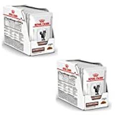 Royal Canin Veterinary Gatrointestinal måttlig kalorie | dubbelpack | 2 x 12 x 85 g | komplett diet för katter | För att lindra akuta absorptionsproblem i tarmarna