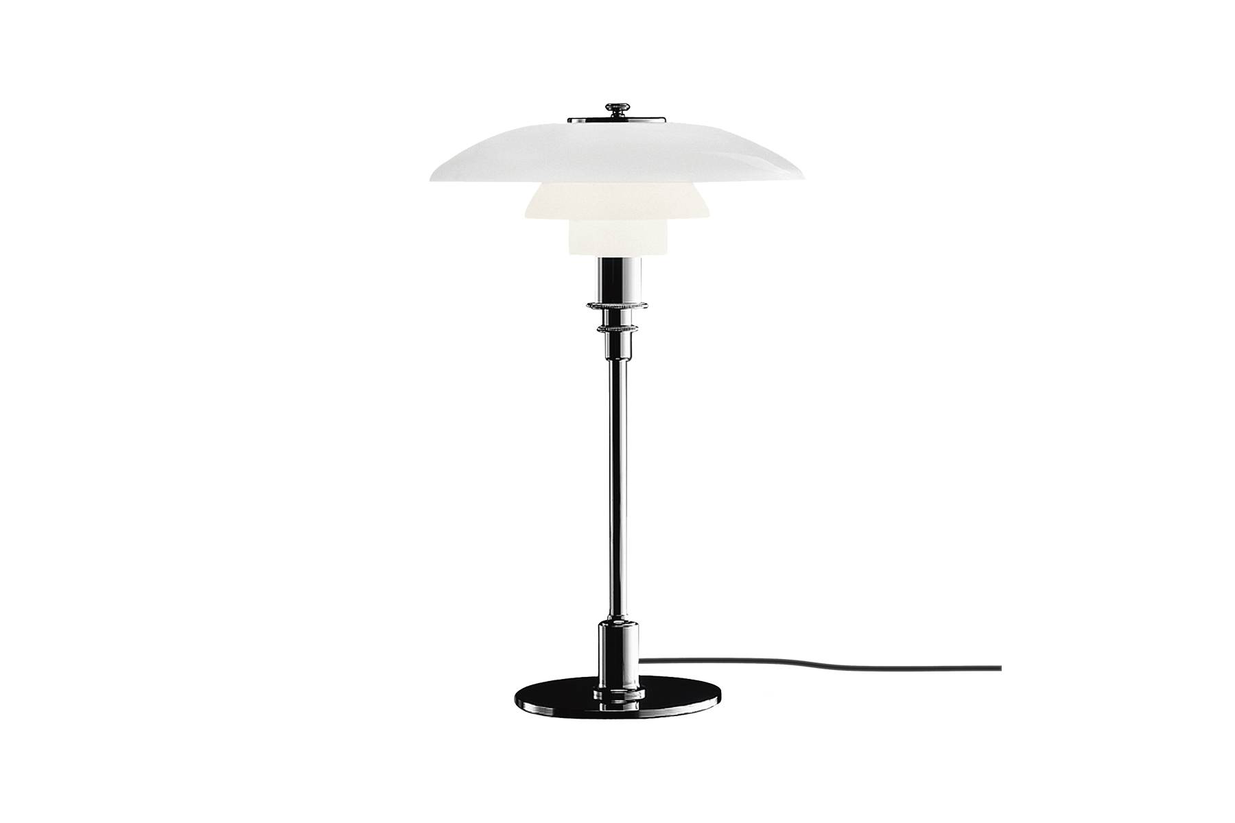 PH 3/2 Bordlampe High lustre chrome plated.