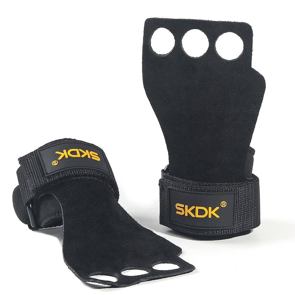 Cowhide Gym Gloves for Weightlifting Workout Hand Palm Protector Gymnastics Grips Pull Up Kettlebells Training M