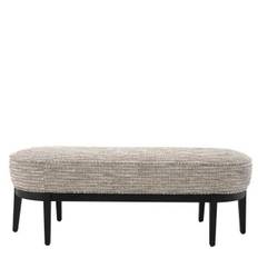 Eichholtz Bänk Jarrett, Mademoiselle beige,svart finish- 115483