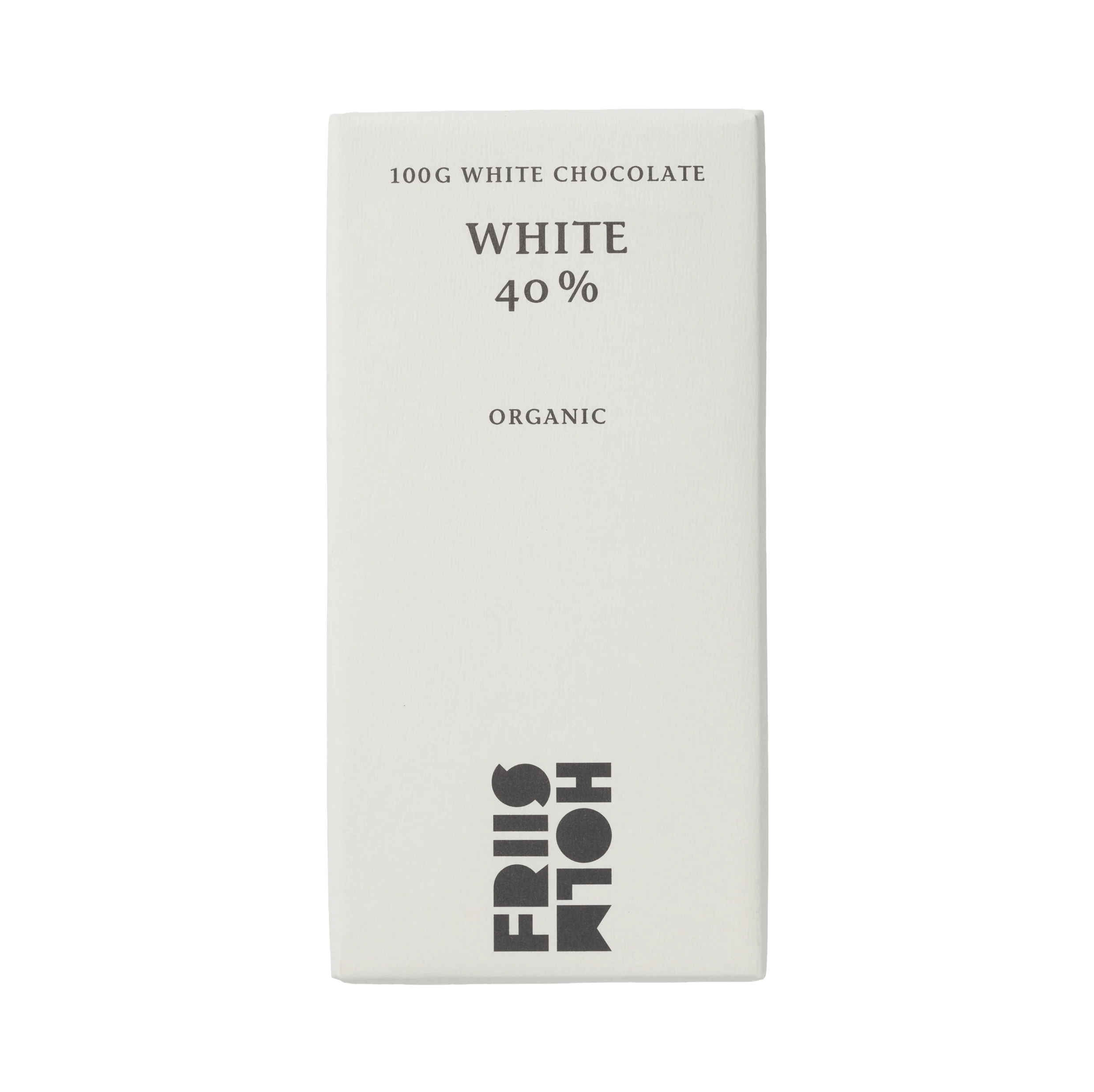 Friis-Holm White 40 %, 100 gram Økologisk.