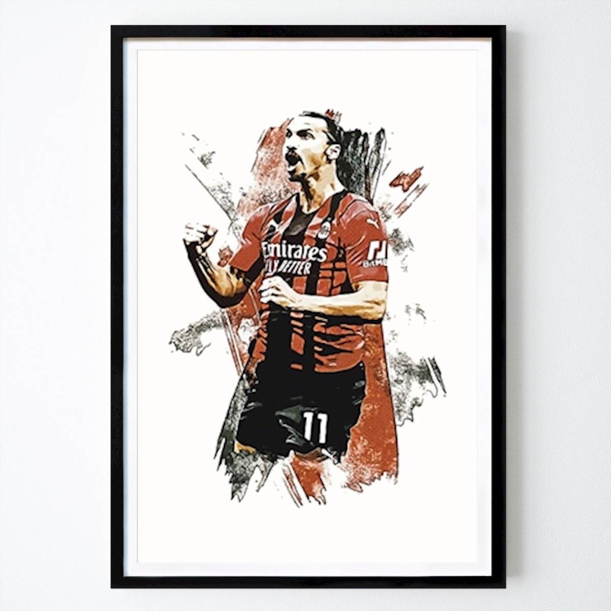 Fotboll Poster: Zlatan Ibrahimovic Poster av KunStudio