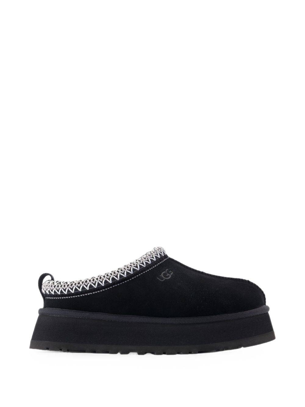 UGG - Tazz II platform slippers - dam - kalvmocka/fårskinn/polyetylenvinylacetat (peva) - 9 - Svart