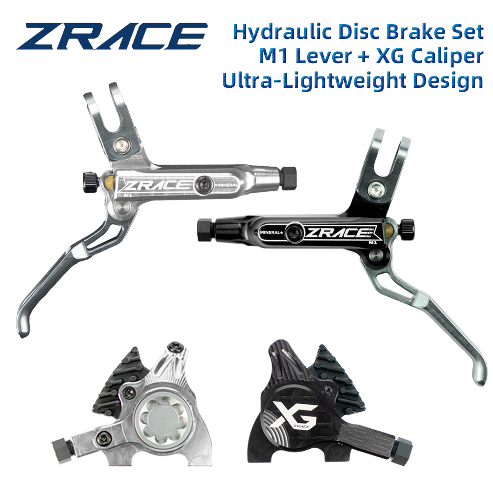 ZRACE M1 XG Flat Mount Brake for Flat Bar Gravel / BMX Raceing,Full CNC Lightweight, Front and Rear Flat Handler Bar Gravel