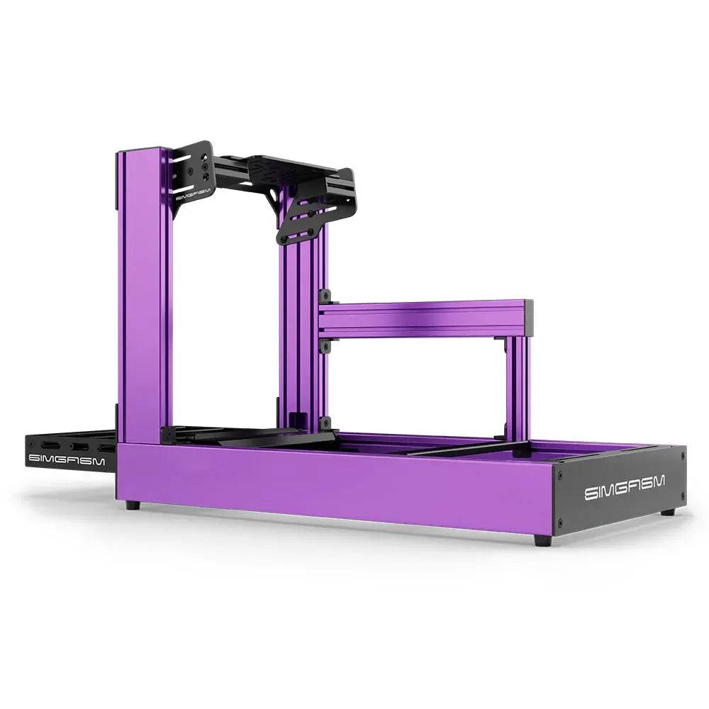 SIMGASM | Sport Aluminum Sim Racing Cockpit - Bottom Mount / Purple