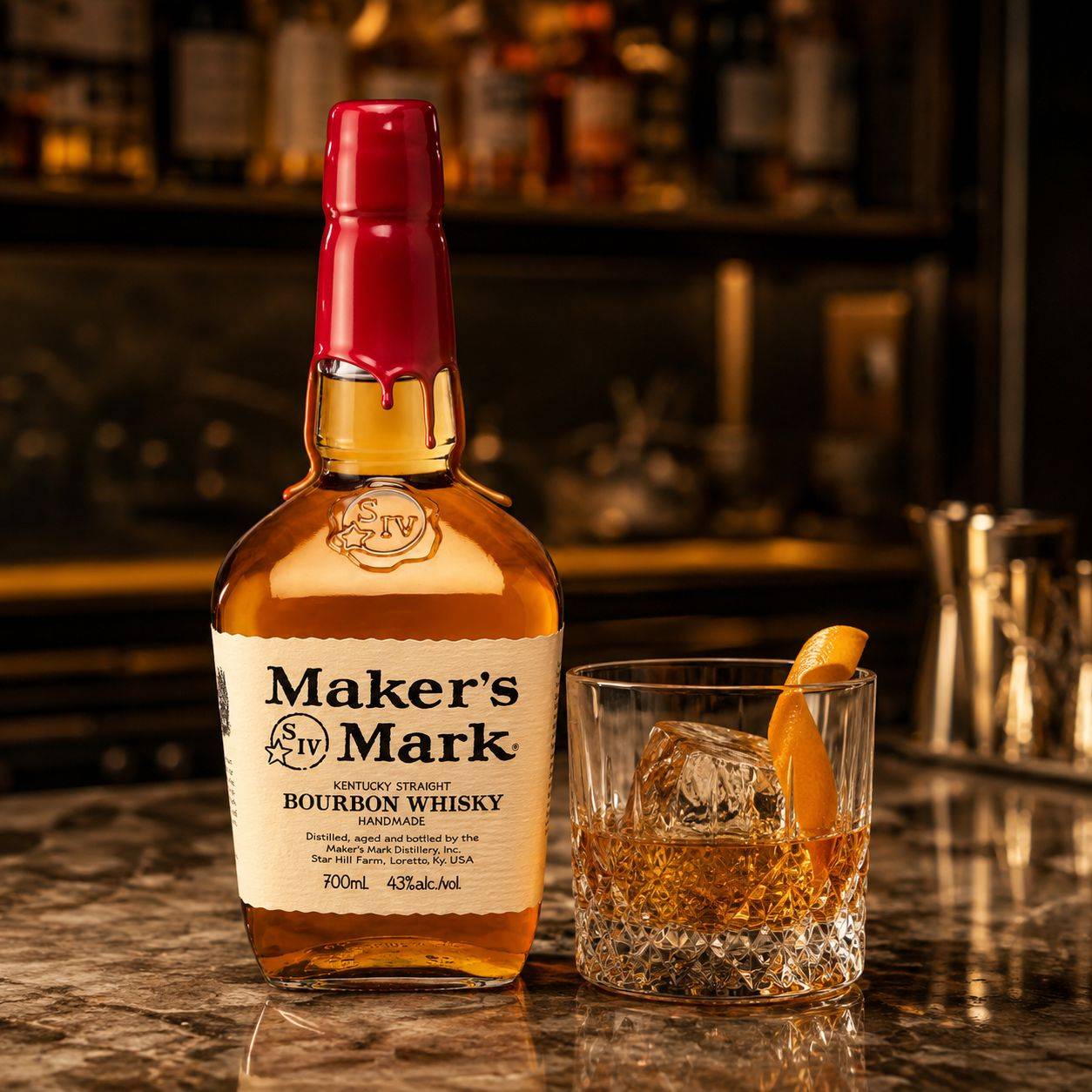 Makers Mark Kentucky Straight Bourbon Whisky 45%