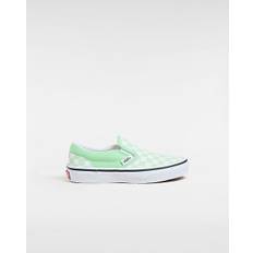 VANS Kids Classic Slip-on Checkerboard Shoes (4-8 Years) (pistachio Green) Kids Green, Size 10.5 - Green - 10.5