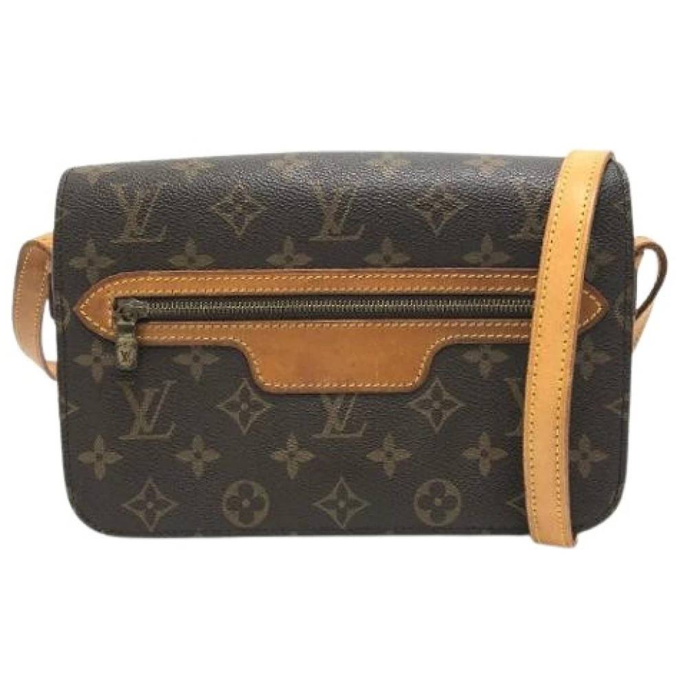 Louis Vuitton Vintage Pre-owned Pochette Skuldertaske - Vintage - Dame - Brun - ONE SIZE - Uld