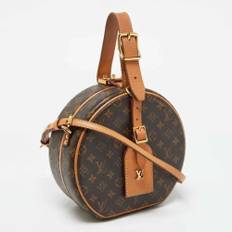 Louis Vuitton Vintage, Pre-owned, Dame, Brun, ONE SIZE, Uld, Pre-owned Coated canvas rejsetasker - ONE Size