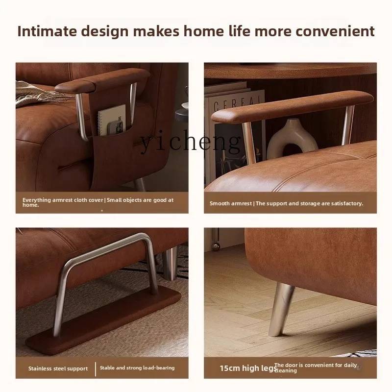 SFY sofa single dual-purpose folding sofa retro medium and small retractable sofa bed