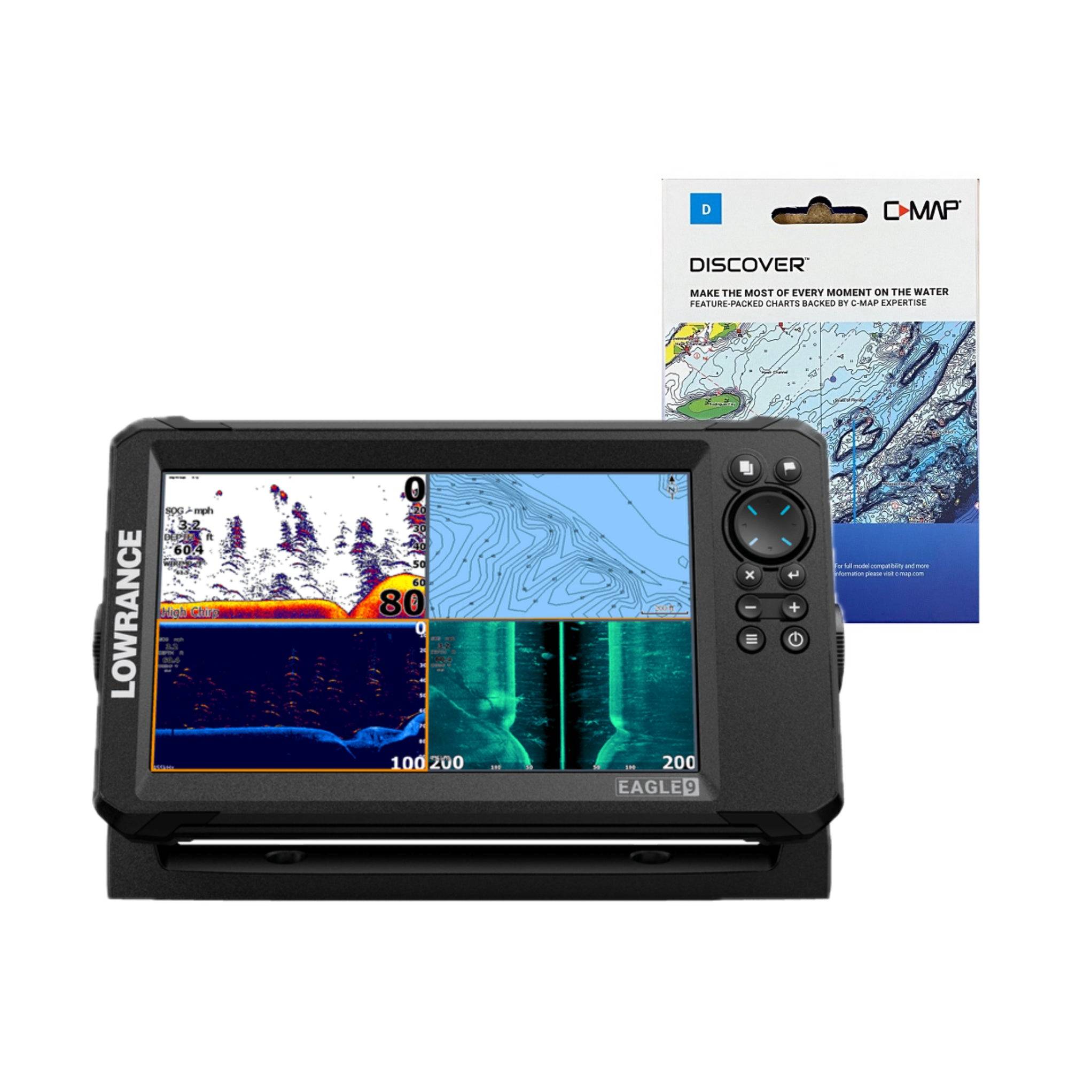 Lowrance Eagle 9 50/200 HDI + C-MAP DISCOVER - Baltic Sea Paketdeal