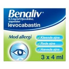Benaliv øjendråber 0,5 mg/ml - 3 x 4 ml