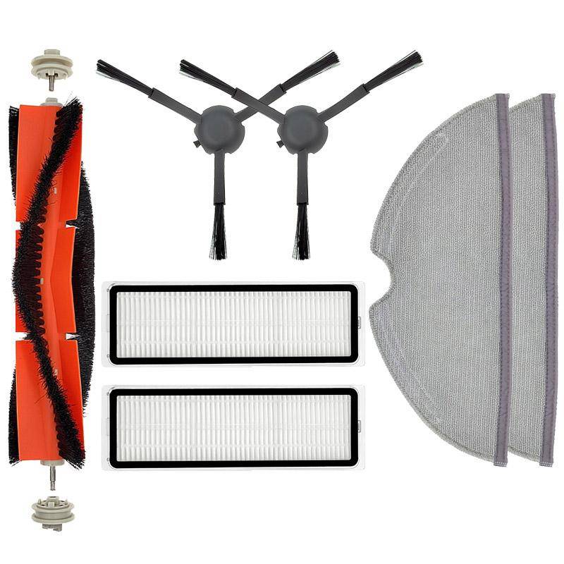 Tillbehör För Xiaomi MI Robot Dammsugare Mop 2 / 2 Pro+ STYTJ02ZHM Dammsugare Reservdelar Ersättningskit, Huvudborste, Borstskydd, Filter, Moppdukar