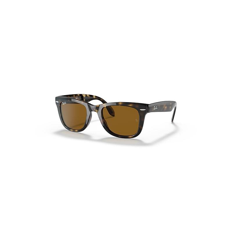 Ray-Ban WAYFARER FOLDING CLASSIC Solglasögon Light Havana Montura Brun Lentes 54-20