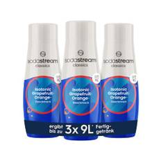 SodaStream Sirup 3x Isotonic, 1x Flasche ergibt 9 Liter Fertiggetränk, Sekundenschnell zubereitet und immer frisch, 3x 440 ml