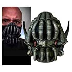 Bane mask fladdermus man latexmask mörk riddare höjer halloween fladdermus cosplay kostym rekvisita bane cosplay hjälm flexibel halloween kostym rekvisita fin boll mjuk mask