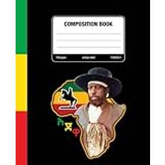 Portrait of Menelik with the African Map Composition Notebook: African Victory of Adaw & Silhouette of Menelik Riding a Horse - Pocketbok