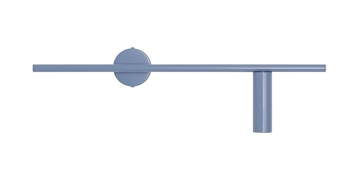 Trevo metallblå vägglampa (höger)