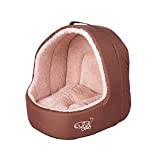 Dogi Igloo fleece hundkorg inomhus - storlek S - brun