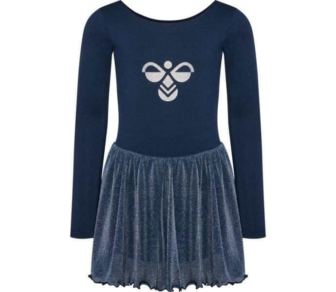 Glitter tights JR gymnastikdräkt, DRESS BLUES, Barn, 122