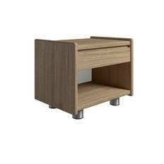 Kaagaard 215037 Sengebord med Metalben 34x50x37 cm - Oliebehandlet Eg