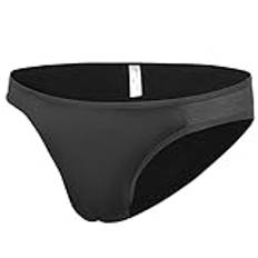 QiaTi Hiding Gaff Panty Shaping byxbrev för crossdresser transgender underkläder, 1 briefs/svart, M