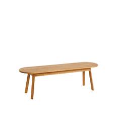 HAY - Triangle Leg Bench, WB Lacquered oak, 150x40 cm - Bænke - Simon Jones Studio - Træ farvet - Træ