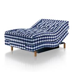 Hästens Adjustable Ställbar Säng 180x210 Blå - Blue Check (180x210)
