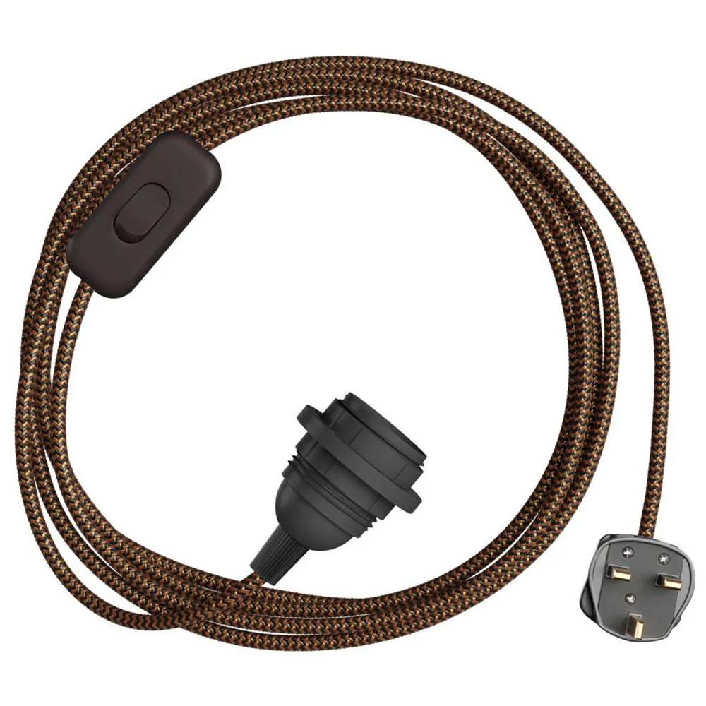 Creative Cables Snakebis Zig-zag Shade Ready E27 Lampeholder Med Ledning