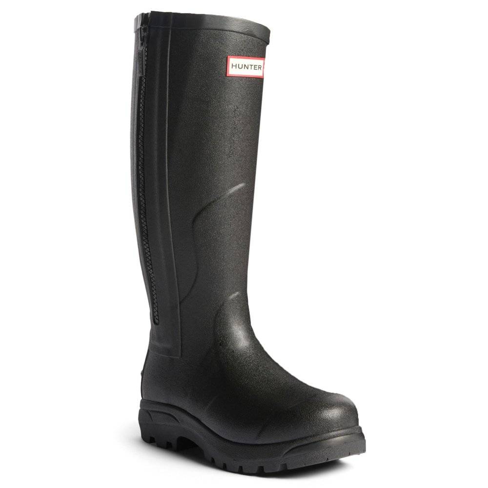 Hunter Balmoral MK II Zip Mens Wellingtons Colour: Black, Size: 9
