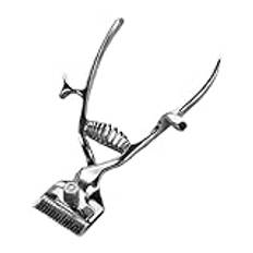ZunetsUtock Dog Hair Trimning Shears | Hundhårtrimmer, Pet Hair Cutter | Manuella hundhårklippare Fårsax, husdjurskötsel Manuella Clippers Handhållna hårtrimmer för husdjur (15,5 cm) (Silver)