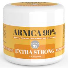 Arnica 35 - Arnica 99%, Körpercreme-Gel Mit Menthol, Eukalyptus Und Aloe Vera, Geeignet Zur Massage Von Haut, Muskeln Und Gelenken, Made in Italy, 500 ml