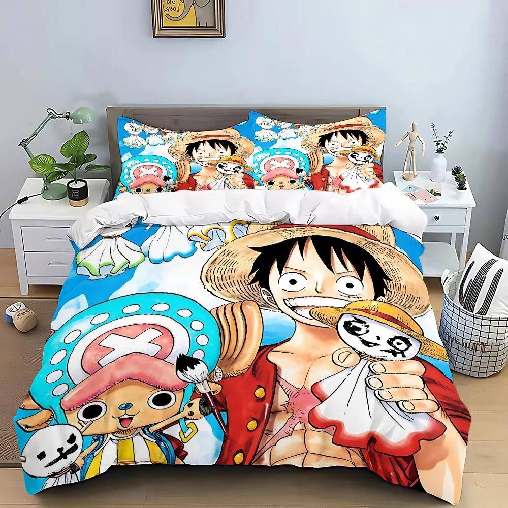 One Piece Sängkläder Set Barn Sovrum Dekoration Påslakanset Enkel Dubbelsäng Queen Size Påslakan Örngott Pojke Flickor Gåva 70x133cm